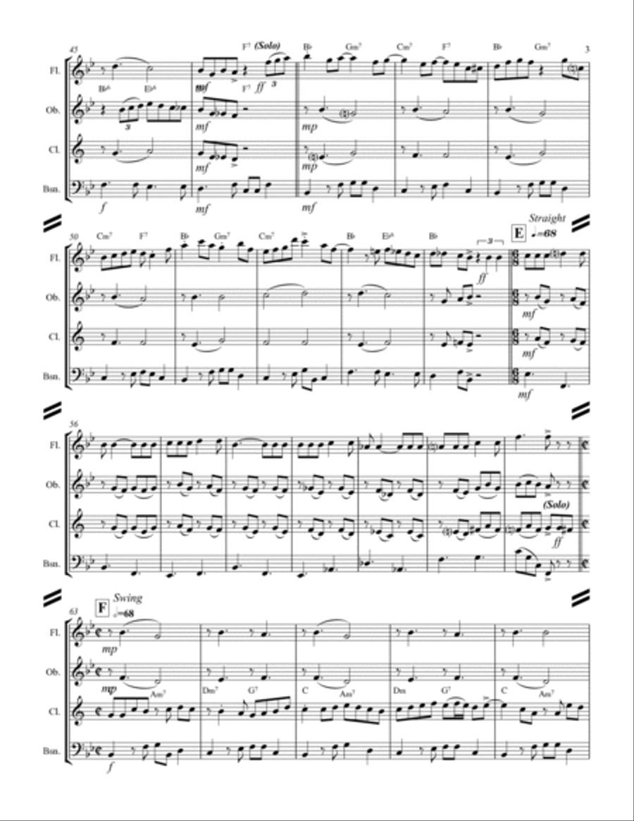 Blue Moon Woodwind Quartet scores gallery preview page 4