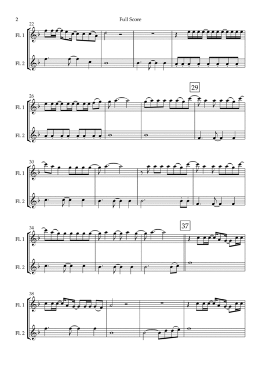 Empire State Of Mind Flute Duet scores gallery preview page 2