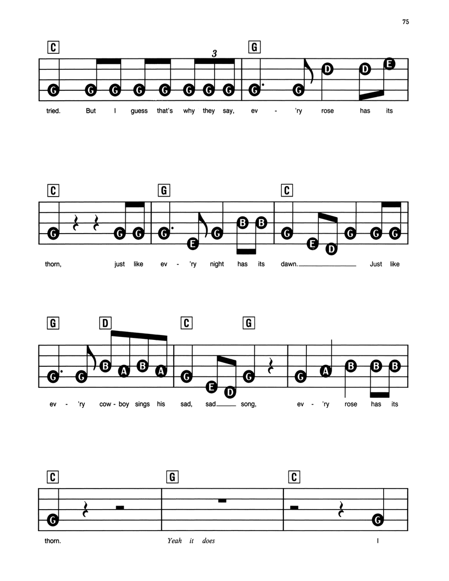 Every Rose Has Its Thorn Every Rose Has Its Thorn Electronic Keyboard scores gallery preview page 2