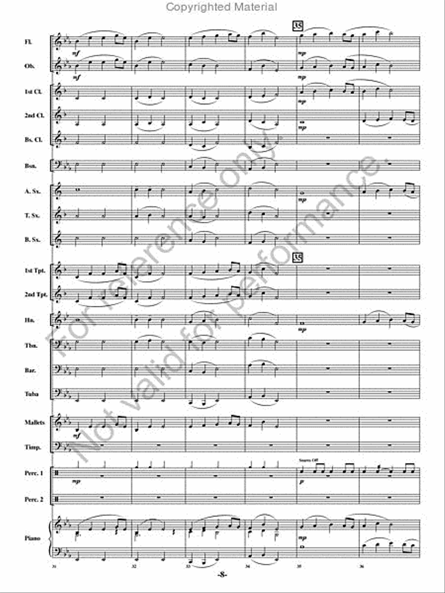 Chanson de Noel Chanson de Noel Concert Band scores gallery preview page 7