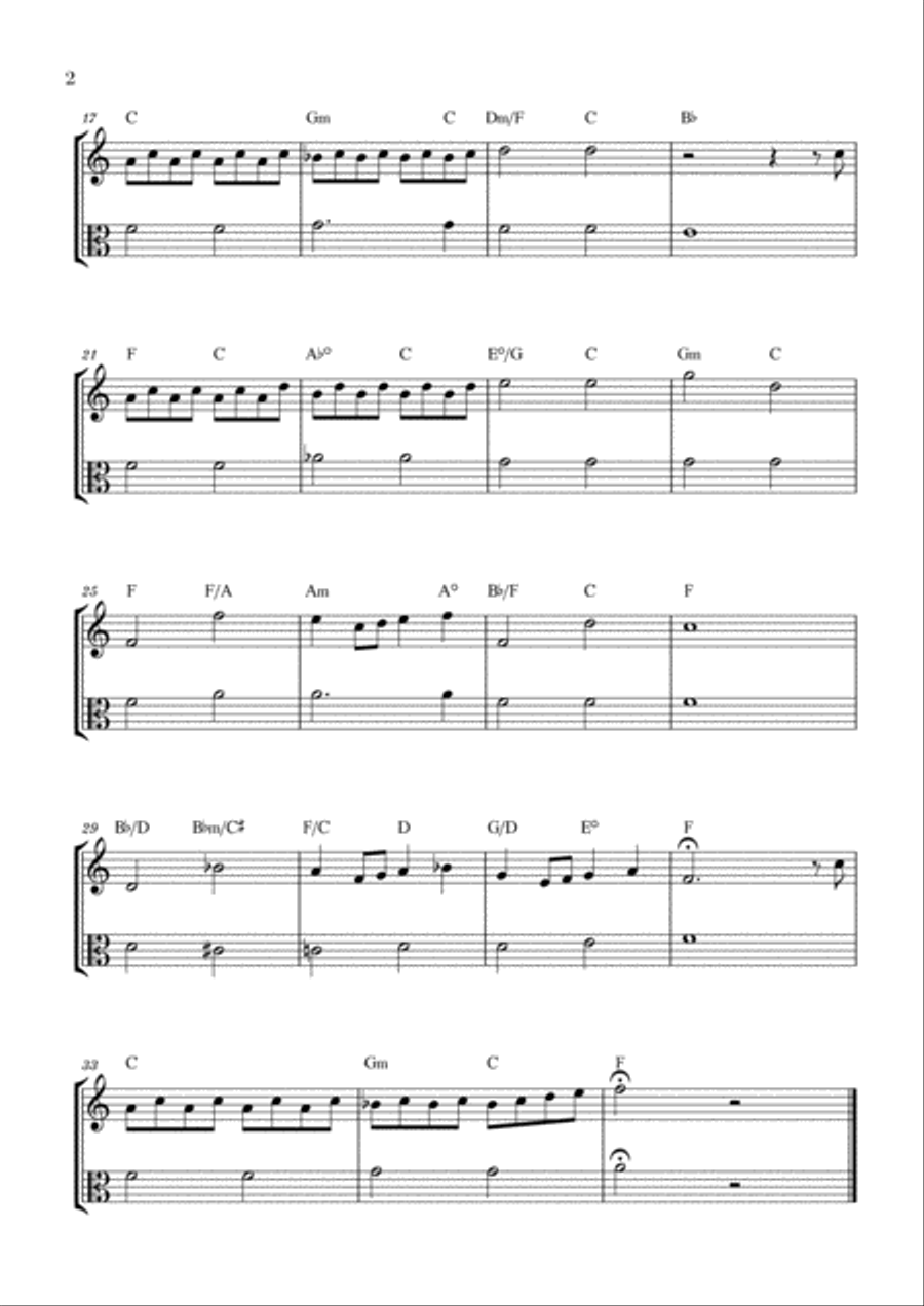Over The Rainbow String Duet scores gallery preview page 2
