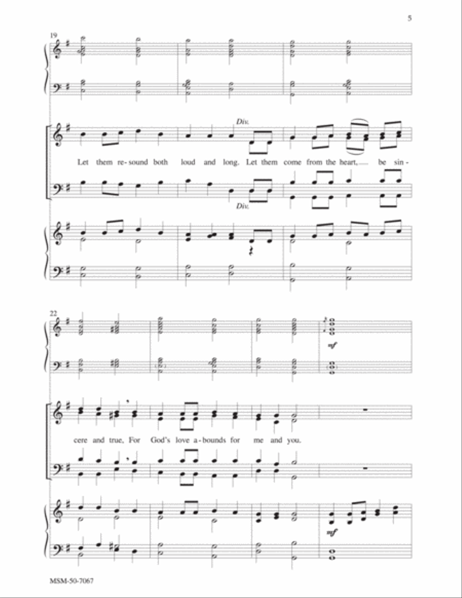 God Is the Lord of Everything 4-Part scores gallery preview page 4