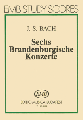 Book cover for Six Brandenburg Concertos, BWV 1046-1051