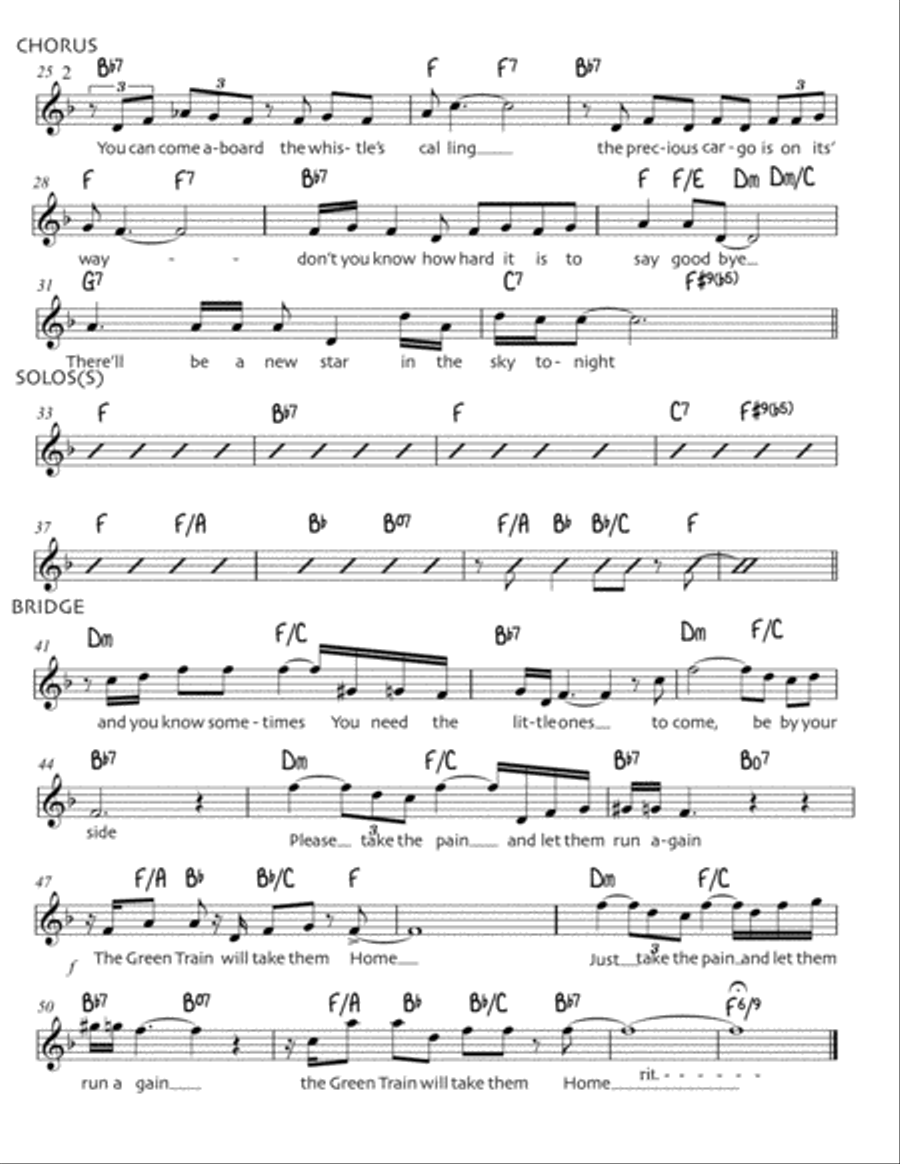 The Green Train Jazz Ensemble scores gallery preview page 2