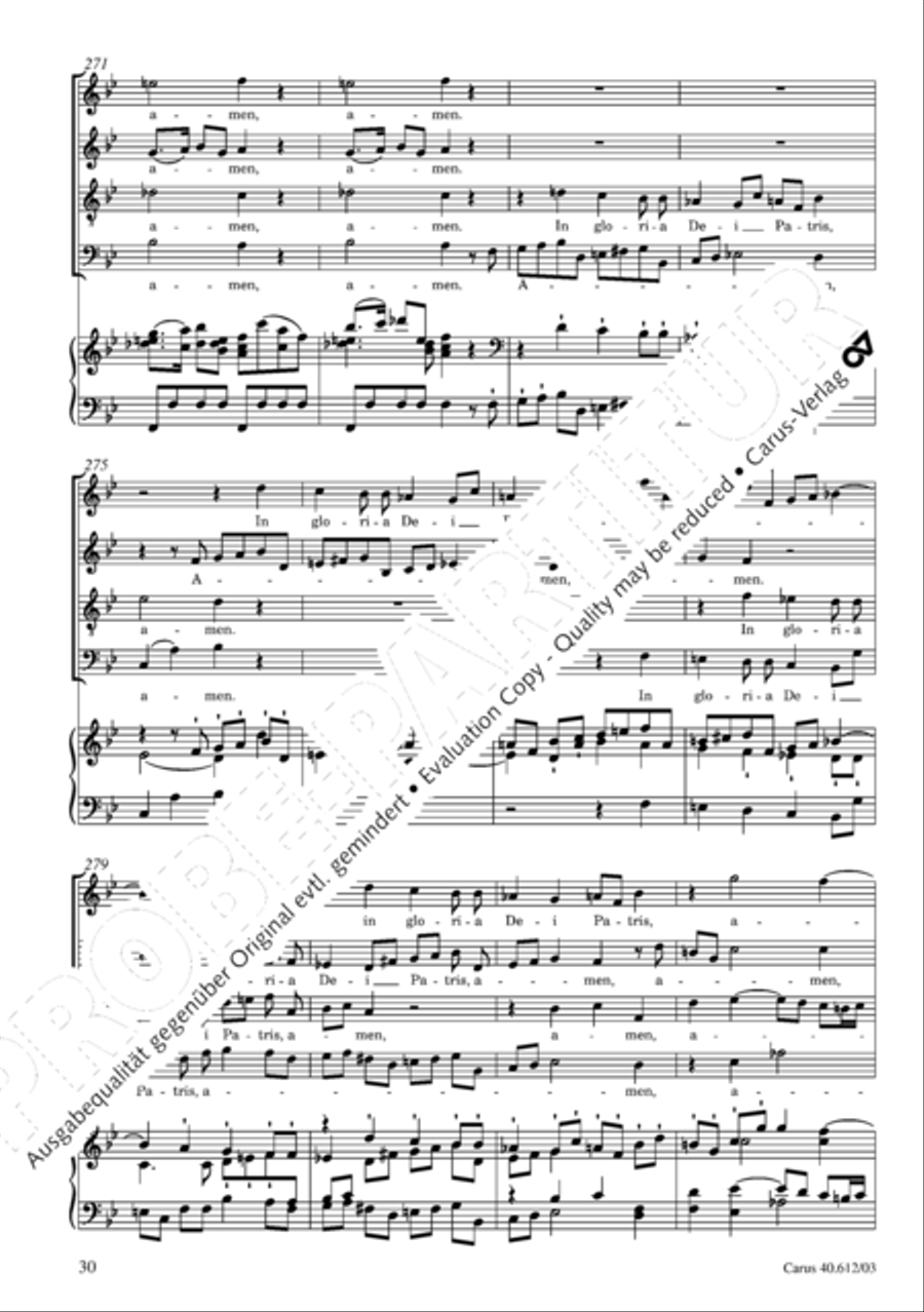 Harmoniemesse in B 4-Part scores gallery preview page 31