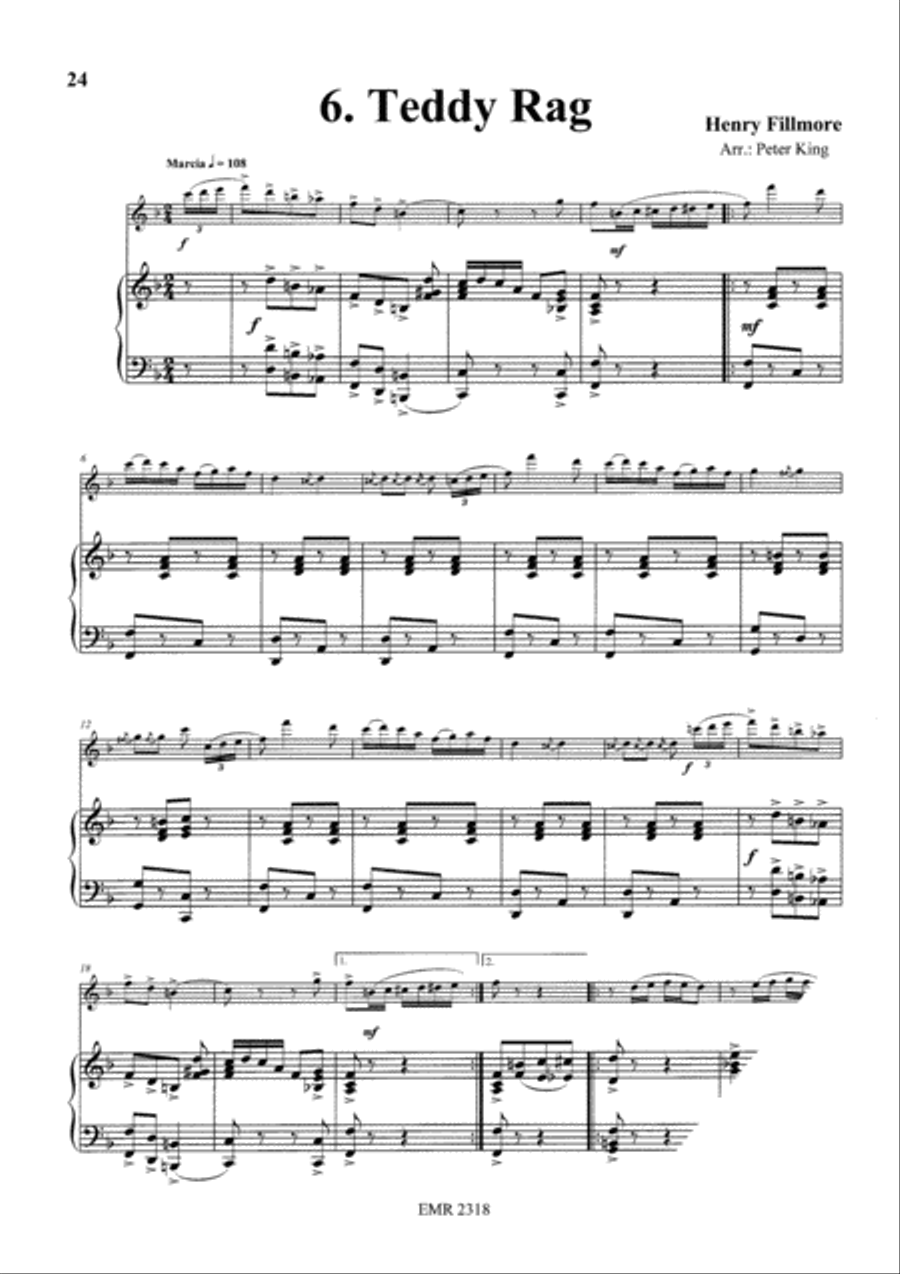 15 Rags Flute Solo scores gallery preview page 8