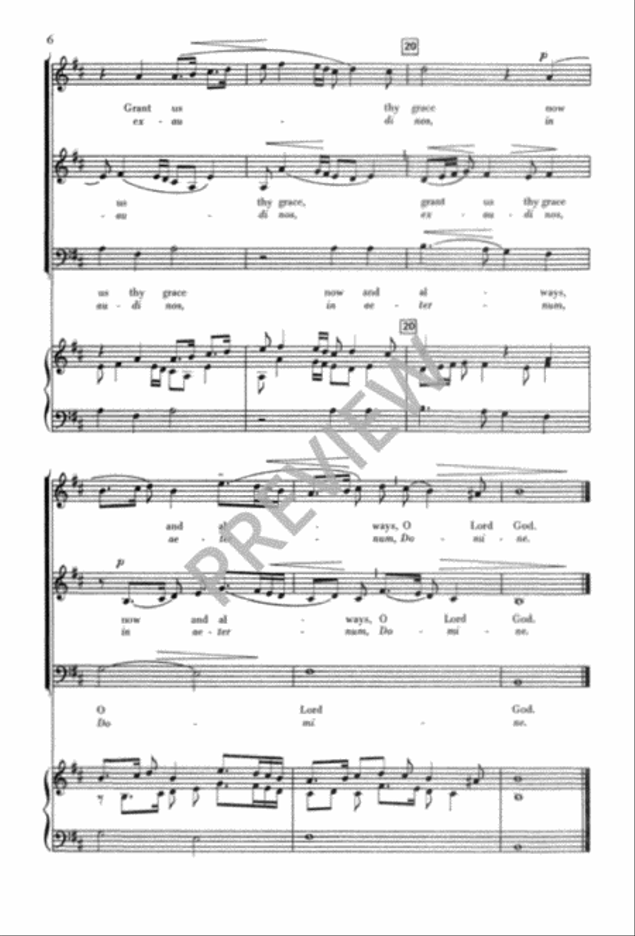 Hear Us, O Lord Hear Us, O Lord 3-Part scores gallery preview page 7