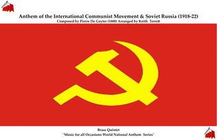 Internationalale (The) Communist Movement Anthem for Brass Quintet & Percussion (Soviet Russia 1918
