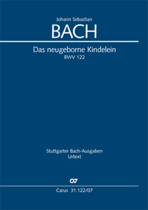 Book cover for The newly born child (Das neugeborne Kindelein)