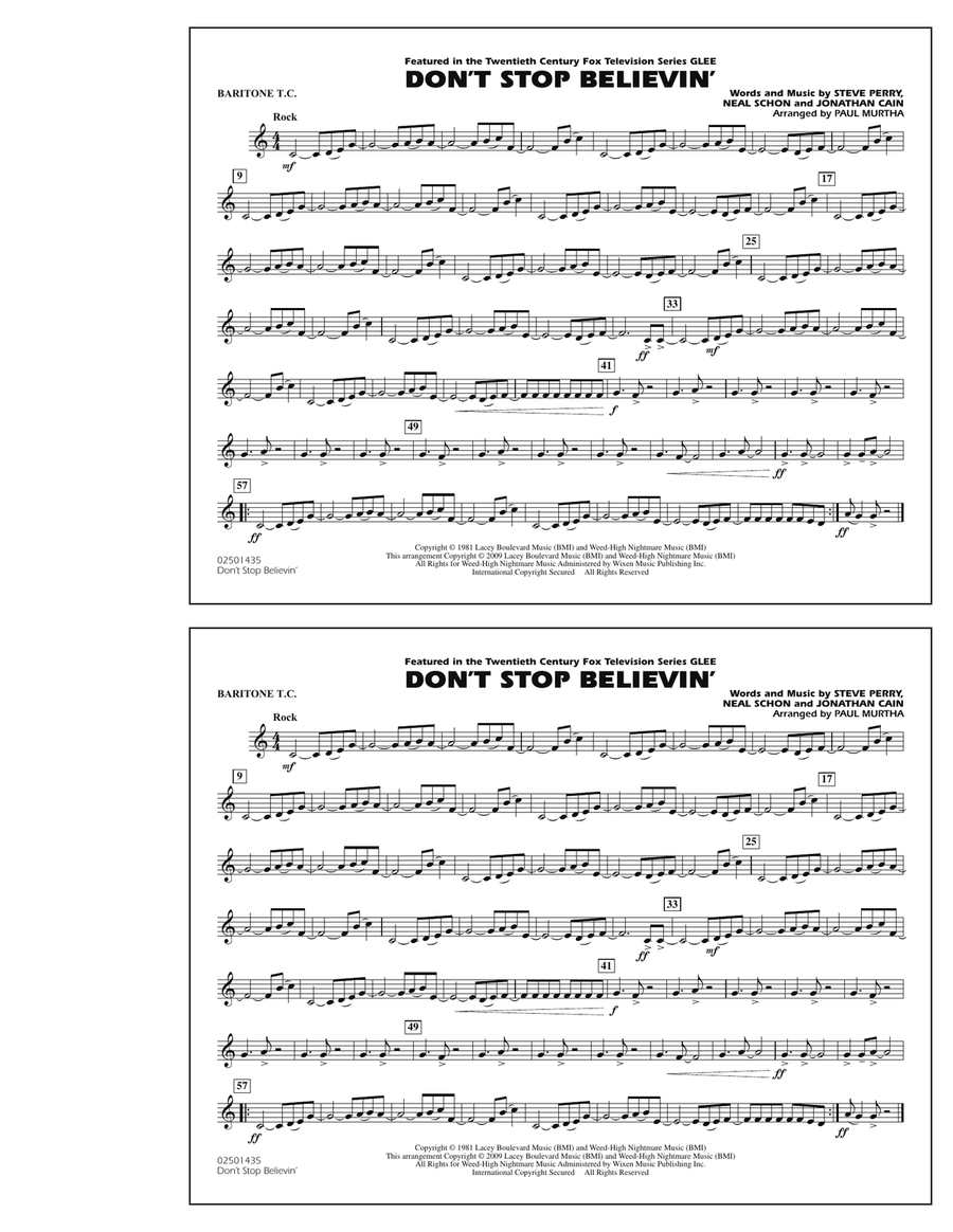 Don't Stop Believin' - Baritone T.C.