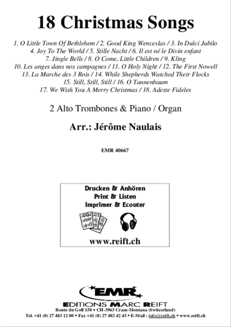 18 Christmas Songs Organ scores gallery preview page 2