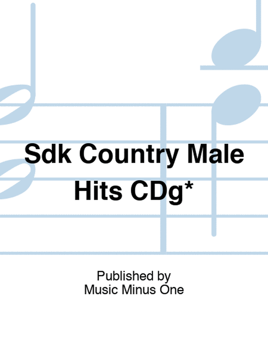 Sdk Country Male Hits CDg*