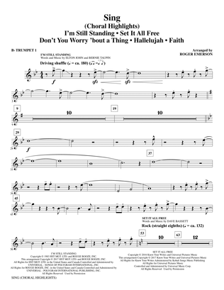 Sing (Choral Highlights) - Bb Trumpet 1