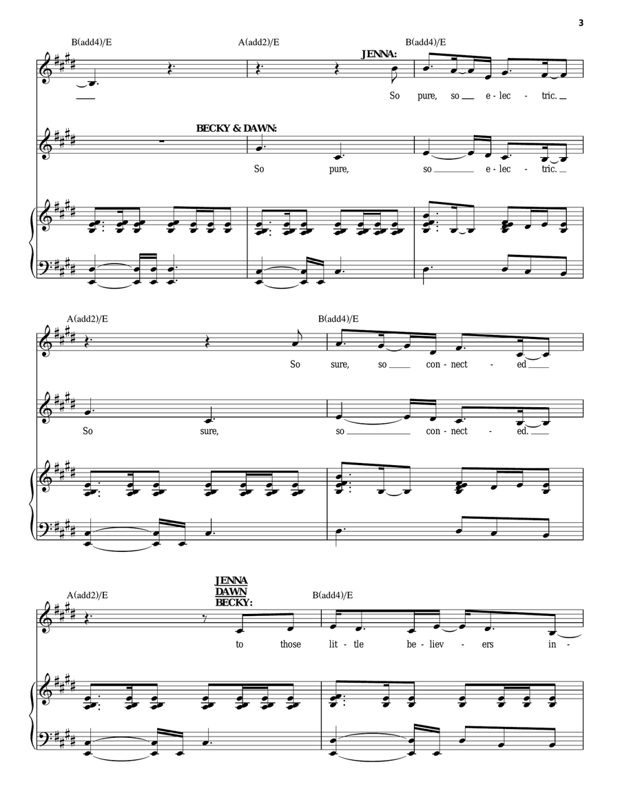 Soft Place To Land (from Waitress The Musical) Voice scores gallery preview page 3