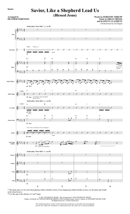 Book cover for Savior, Like a Shepherd Lead Us (Blessed Jesus) - Full Score