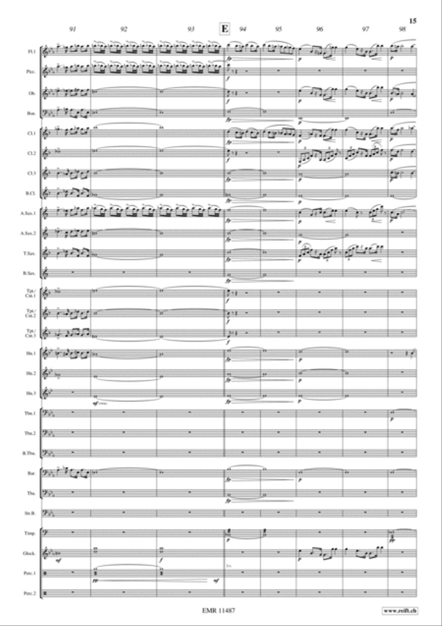 Tannhauser Overture Concert Band scores gallery preview page 16