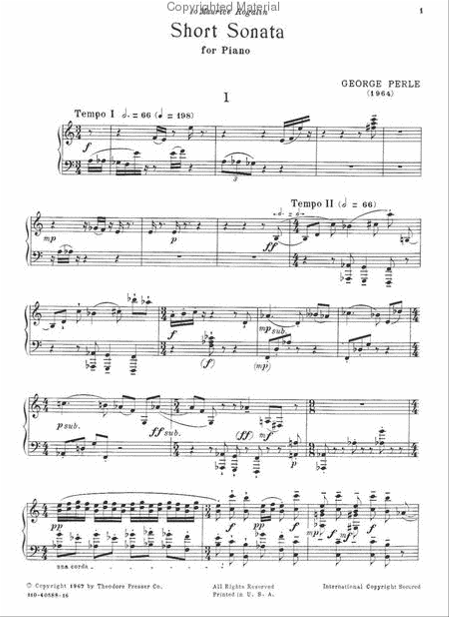 Short Sonata Chamber Music scores gallery preview page 2