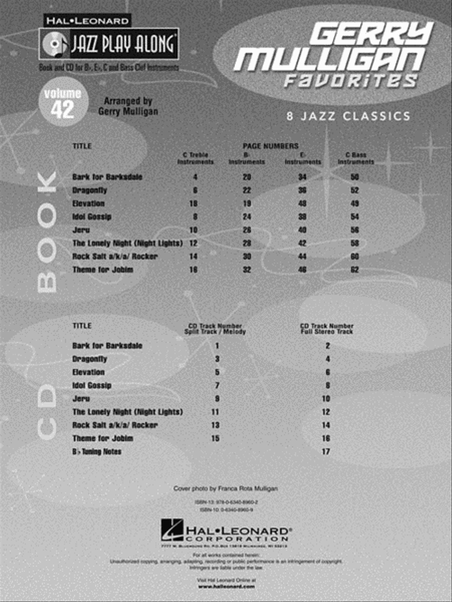 Gerry Mulligan Gerry Mulligan C Instrument scores gallery preview page 3