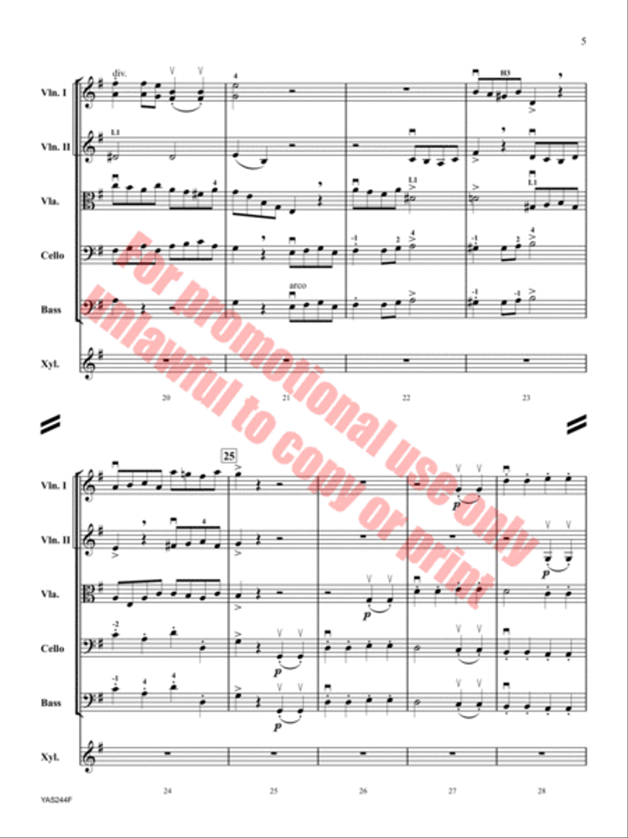 Fossils and Finale Orchestra scores gallery preview page 6