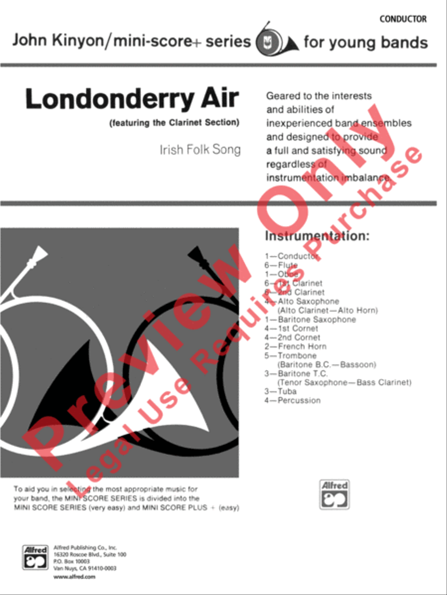 Londonderry Air Concert Band scores gallery preview page 2