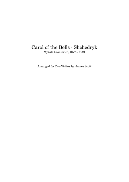 Carol of the Bells, Shchedryk image number null