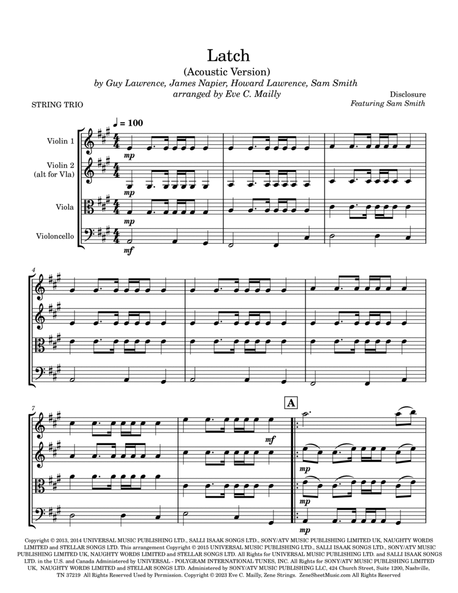Latch String Trio scores gallery preview page 1