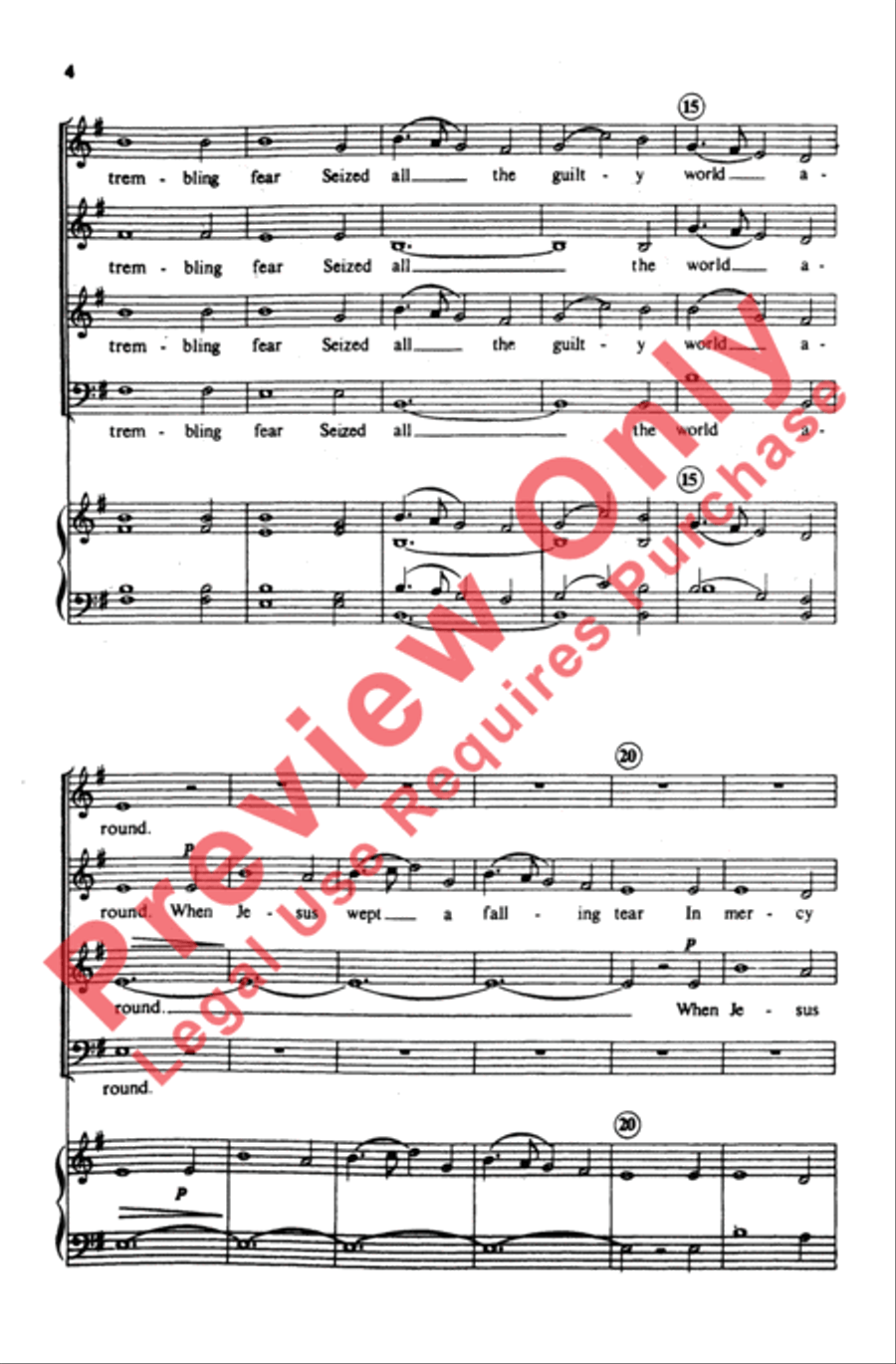 When Jesus Wept When Jesus Wept 4-Part scores gallery preview page 3