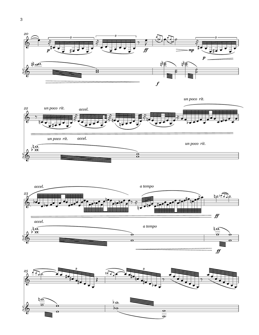 Spiritual Adaptation to Higher Altitudes for clarinet and vibraphone Clarinet scores gallery preview page 5