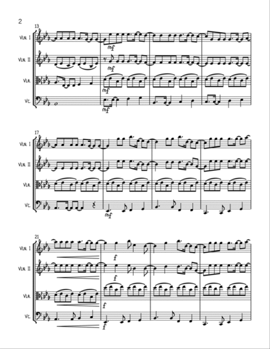 Demons String Quartet scores gallery preview page 2