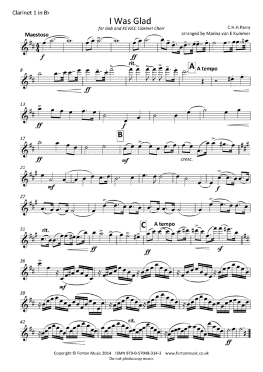 I was Glad Set of Parts scores gallery preview page 6