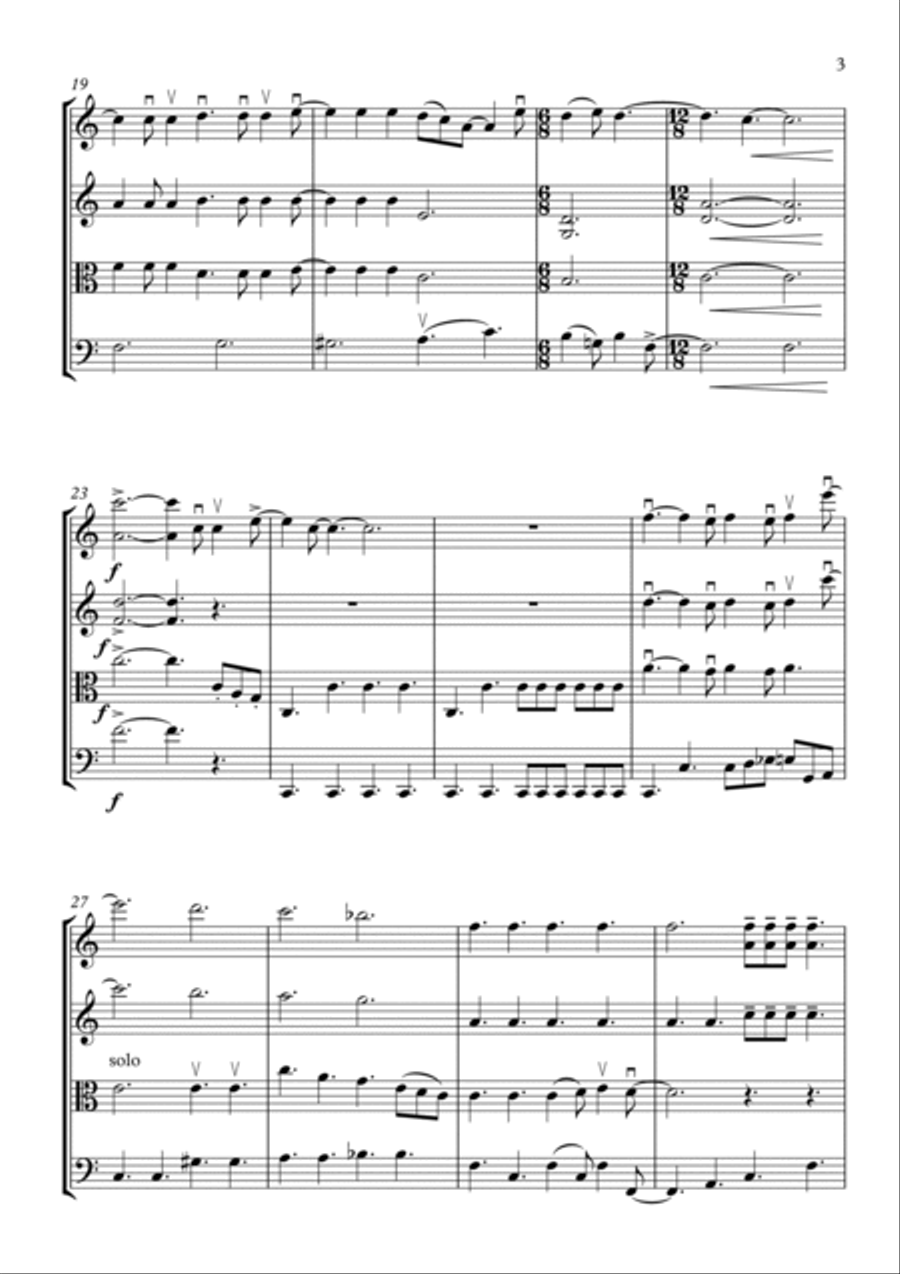You're My Best Friend String Quartet scores gallery preview page 3