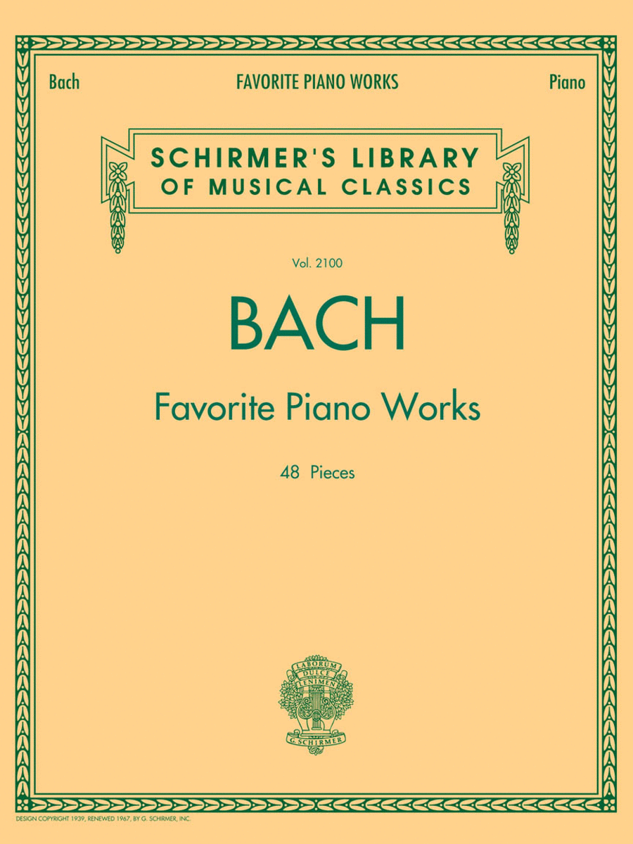 Bach Favorite Piano Works Piano scores gallery preview page 1