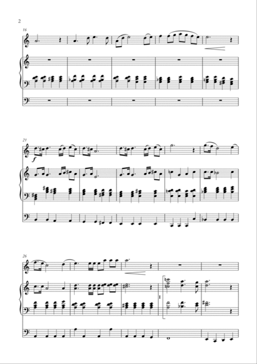Carson Cooman - Festive Processional Trumpet Duet scores gallery preview page 2