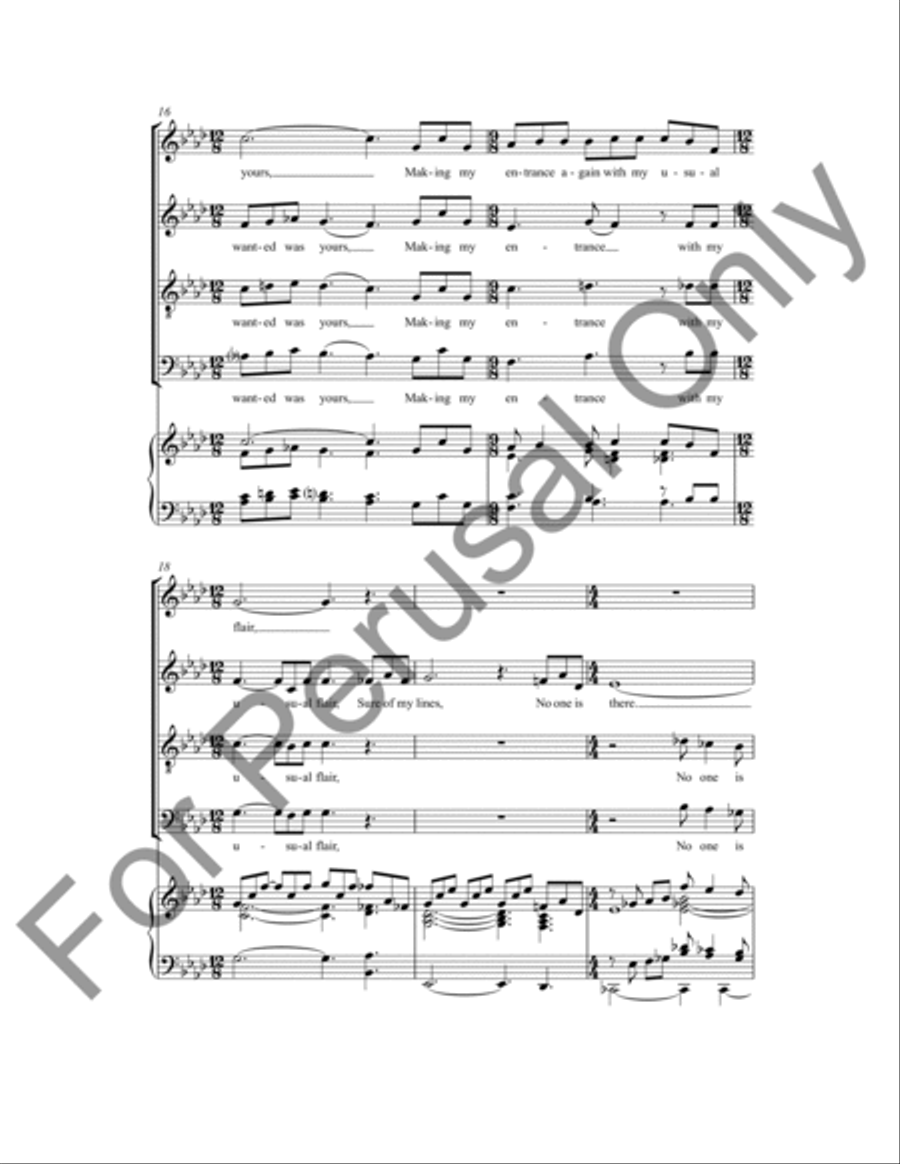 Send In The Clowns 4-Part scores gallery preview page 5