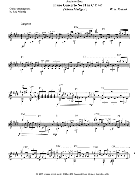 Andante from Piano Concerto No. 21 in C (Elvira Madigan)
