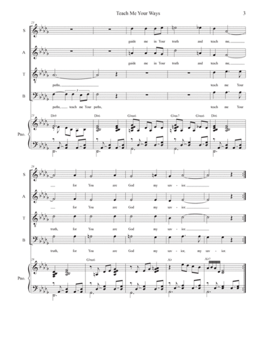 Teach Me Your Ways (SATB) image number null