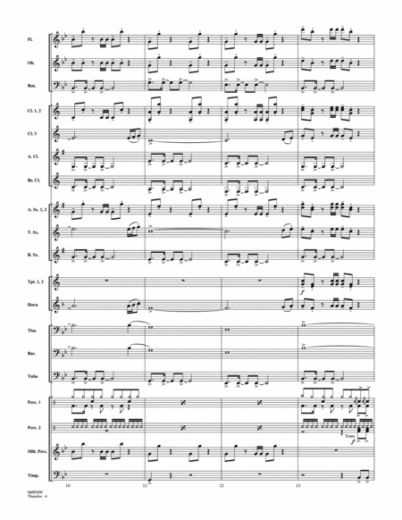 Thunder - Conductor Score (Full Score)