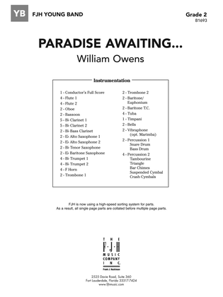 Paradise Awaiting...: Score