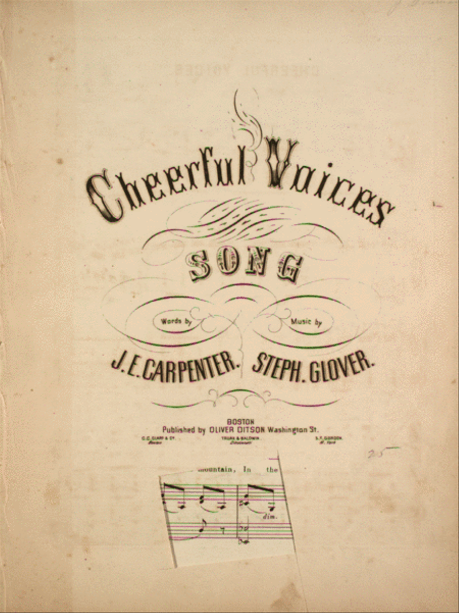 Cheerful Voices. Song Voice scores gallery preview page 1