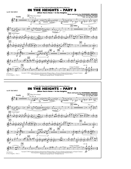 In The Heights: Part 3 - 1st Bb Trumpet