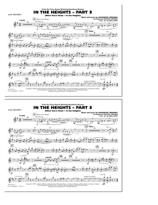 In The Heights: Part 3 - 1st Bb Trumpet
