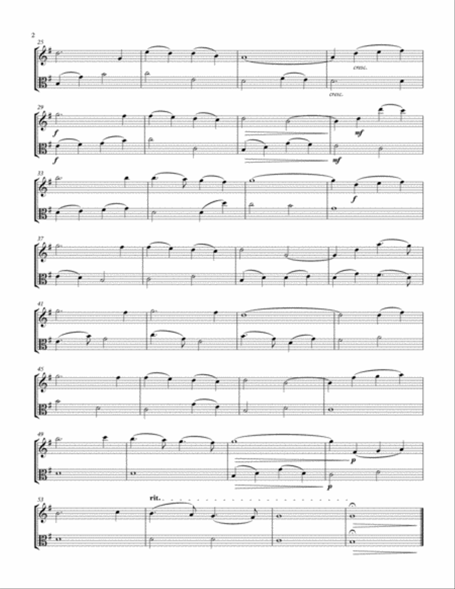 You Raise Me Up String Duet scores gallery preview page 2
