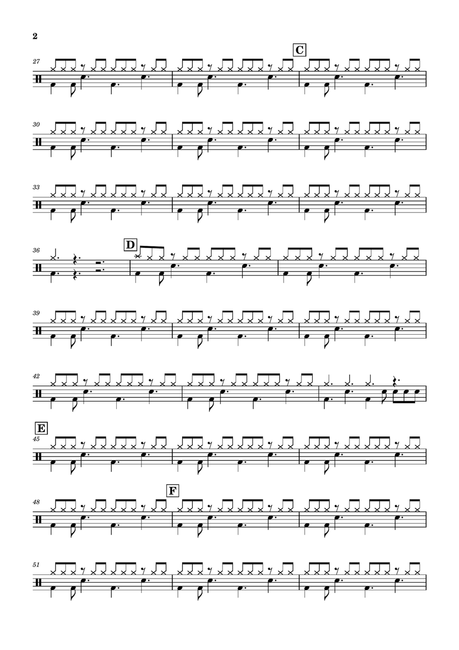 Leave Me Alone Leave Me Alone Drum Set scores gallery preview page 2