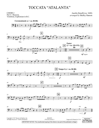 Toccata ("Atalanta") - Choir 2-Pt 4-Bsn, Tbn, Euph BC