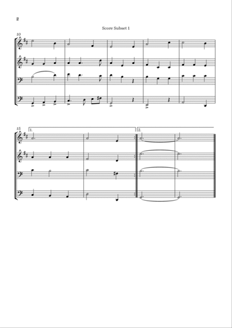 Amazing grace Trombone scores gallery preview page 2