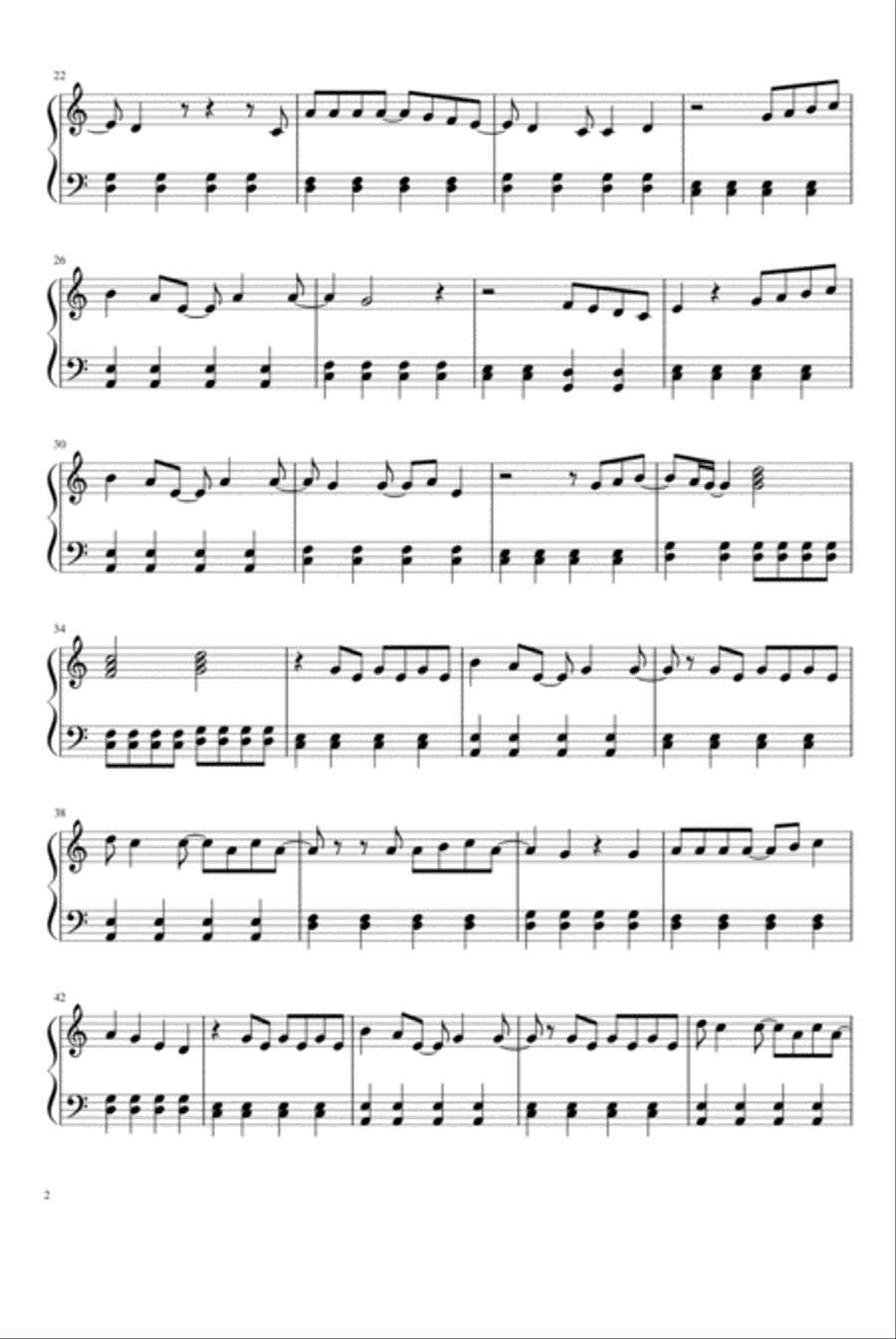 Way Back Into Love Way Back Into Love Piano Solo scores gallery preview page 2