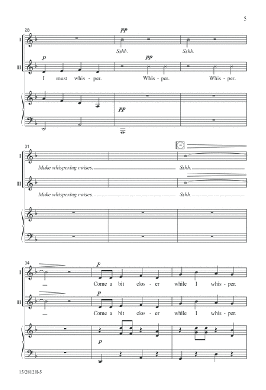 Whisper! 2-Part scores gallery preview page 5