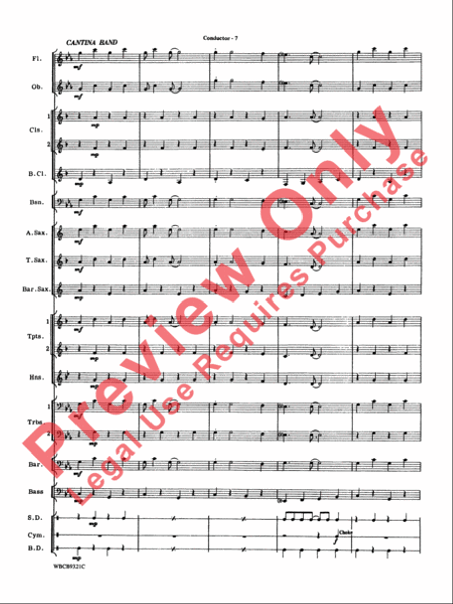 Star Wars Highlights Star Wars Highlights Concert Band scores gallery preview page 10