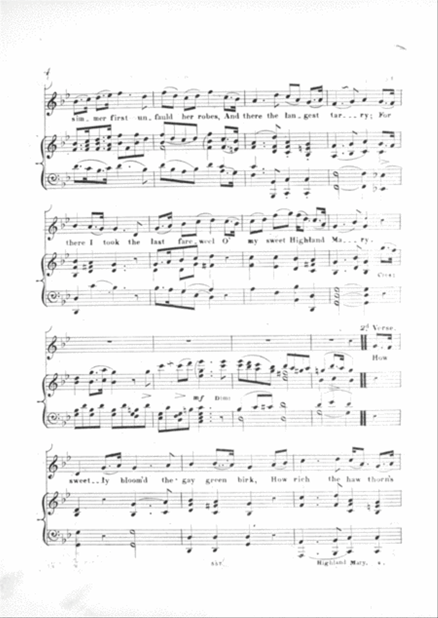 Highland Mary Voice scores gallery preview page 3