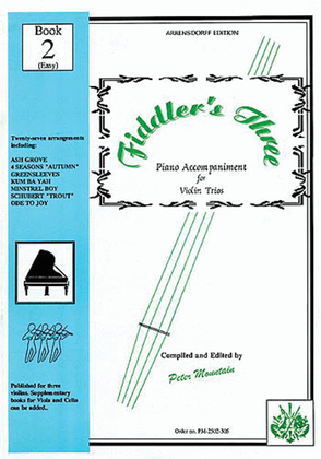 Book cover for Fiddler's Three Piano Accompaniment Book 2